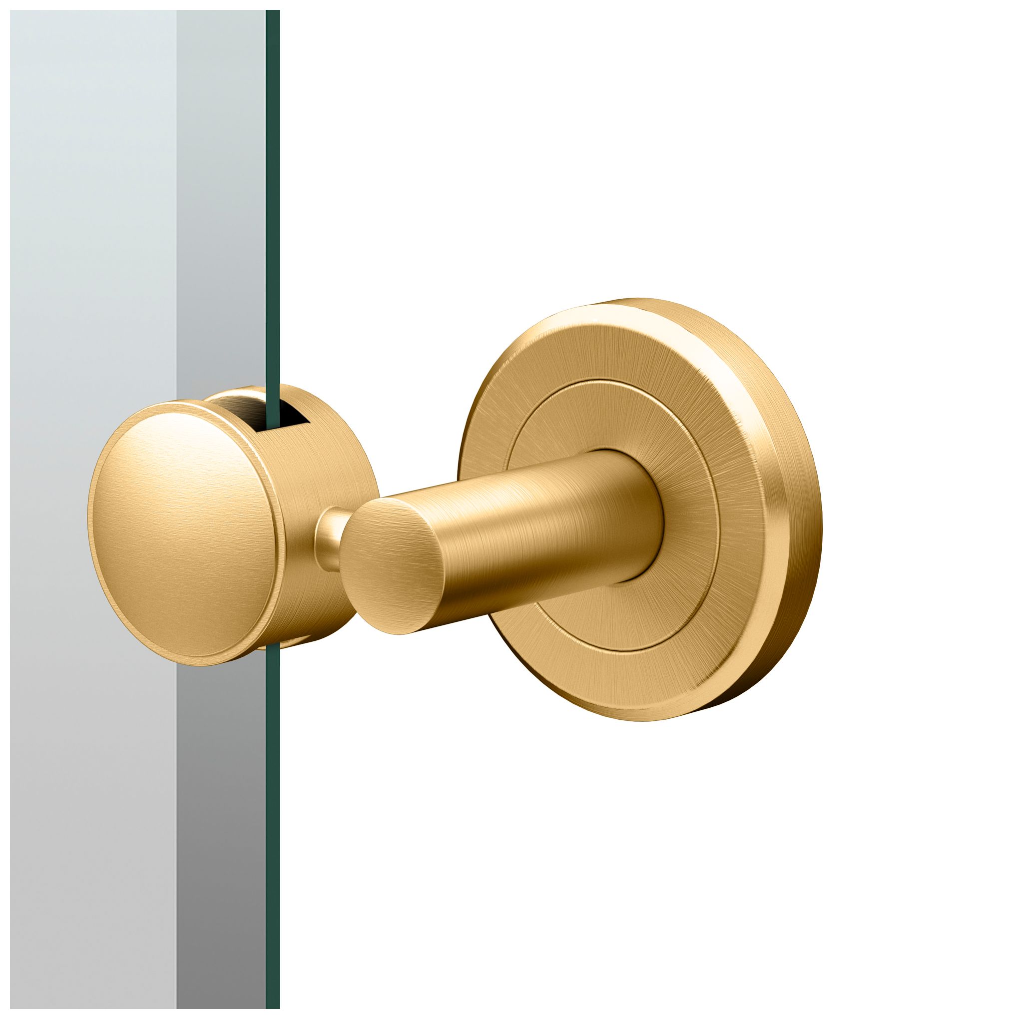 Image 2 Gatco Latitude II 26.5"H Frameless Oval Mirror, Brushed Brass more views