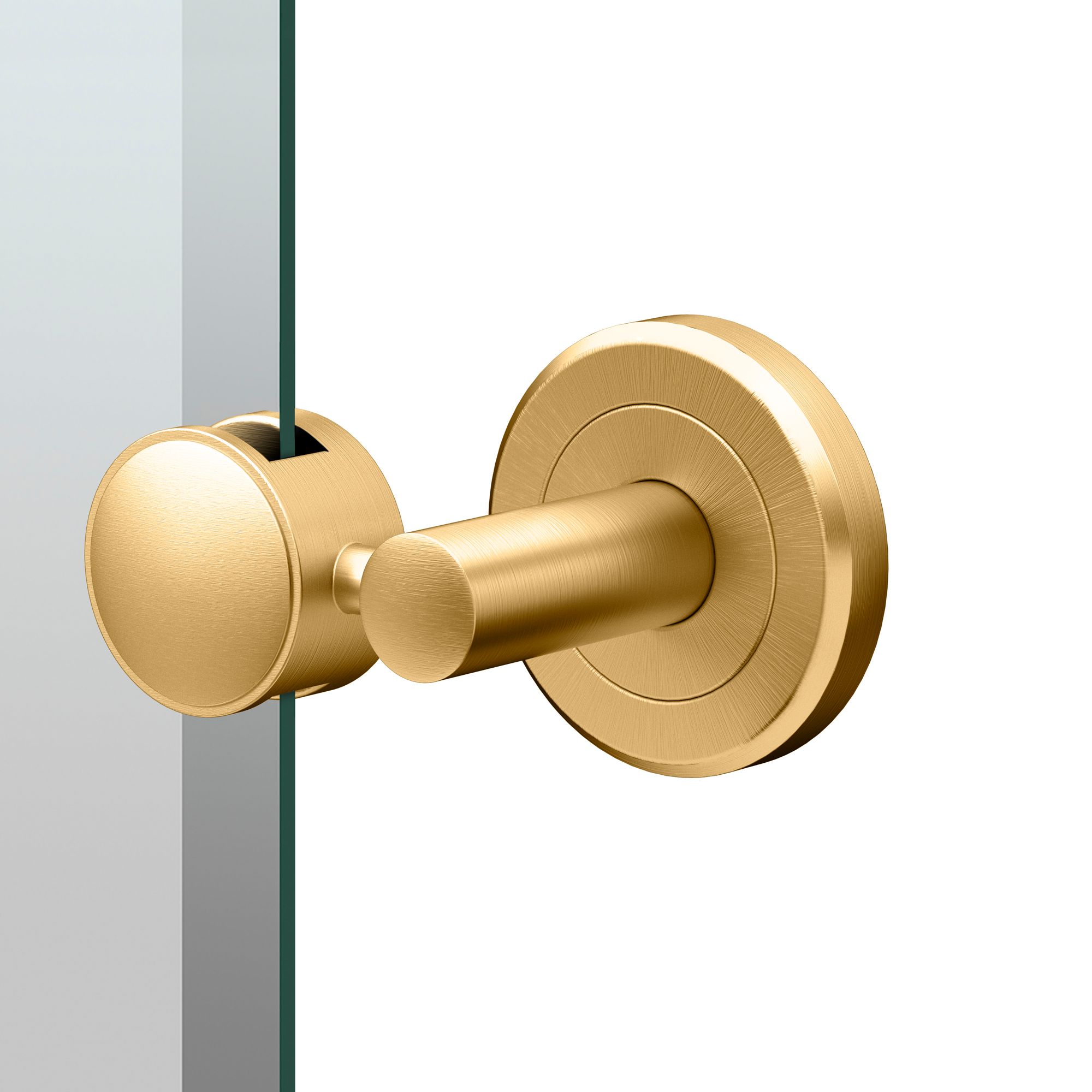 Image 2 Gatco Latitude II 32"H Frameless Oval Mirror, Brushed Brass more views