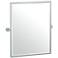 Gatco Latitude II Chrome 23 3/4" x 25" Framed Wall Mirror
