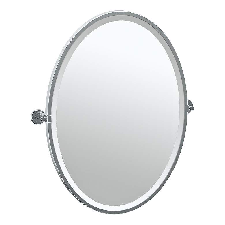 Image 1 Gatco Latitude II Chrome 23 3/4" x 27 1/2" Vanity Mirror