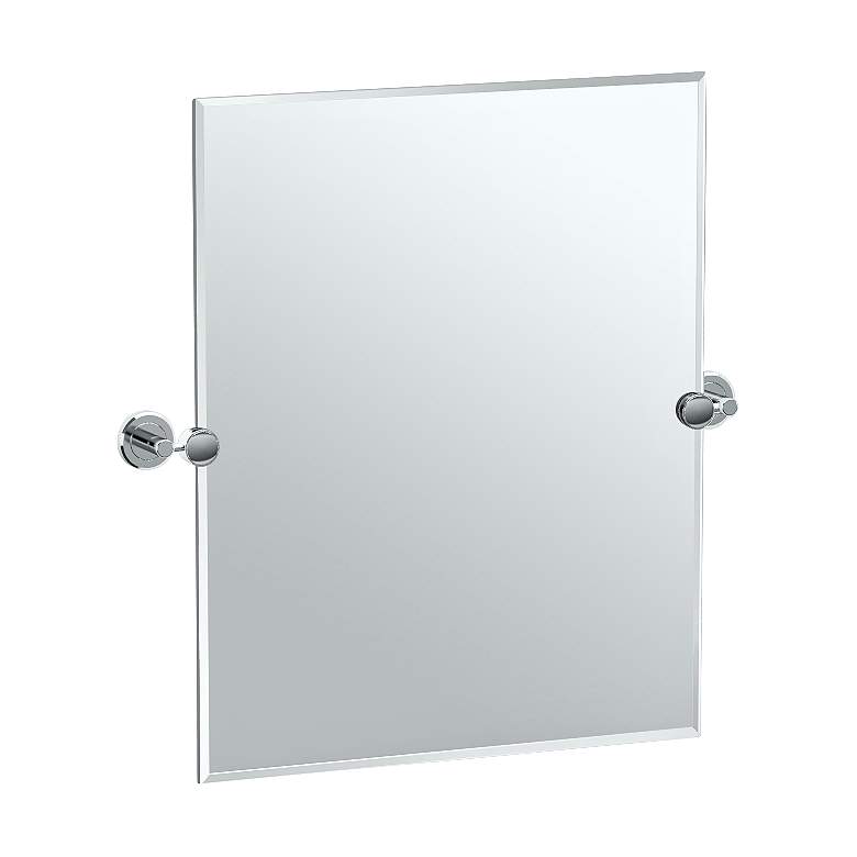 Image 1 Gatco Latitude II Chrome 24 inch x 24 inch Rectangular Vanity Mirror