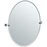 Gatco Latitude II Chrome 28 1/2" x 32" Oval Vanity Mirror