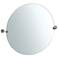 Gatco Latitude II Chrome 29" x 25" Round Wall Mirror