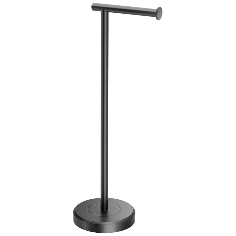 Image 1 Gatco Latitude II Freestanding Toliet Paper Holder, Matte Black