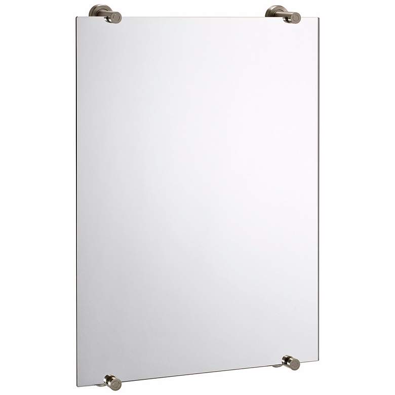 Image 1 Gatco Latitude II Satin Nickel 22 inch x 32 inch Wall Mirror