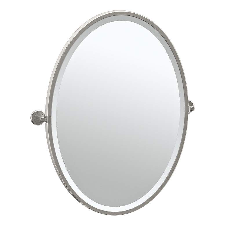 Image 1 Gatco Latitude II Satin Nickel 23 3/4 inch x 27 1/2 inch Wall Mirror