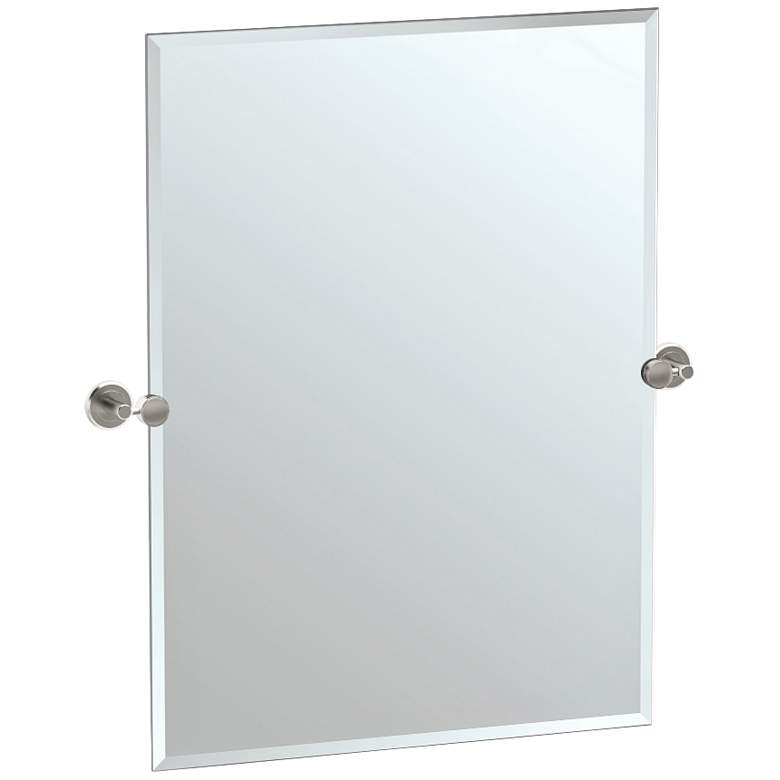 Image 2 Gatco Latitude II Satin Nickel 27 1/2 inch x 31 1/2 inch Wall Mirror