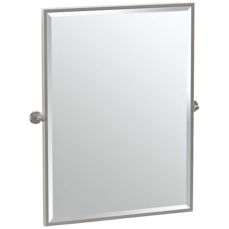 Image 1 Gatco Latitude II Satin Nickel 27 3/4" x 32 1/2" Wall Mirror