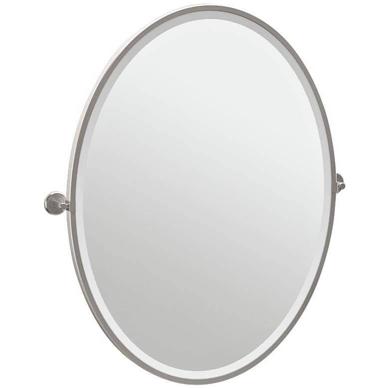 Image 1 Gatco Latitude II Satin Nickel 28 1/4 inch x 33 inch Vanity Mirror