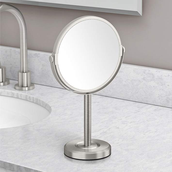 Gatco Latitude II Satin Nickel Table Mirror - | Lamps