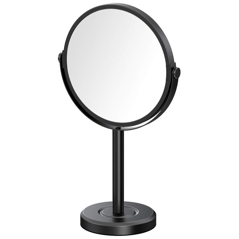 Image 1 Gatco Latitude II Table Vanity Mirror, Matte Black