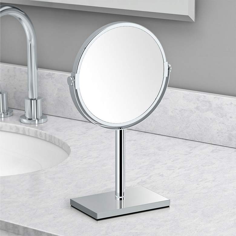 Image 1 Gatco Latitude III Chrome Countertop Makeup Mirror