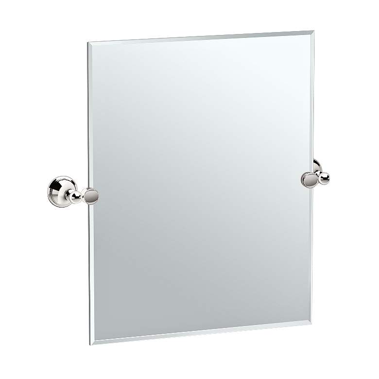 Image 1 Gatco Laurel Polished Nickel 24 3/4 inch x 24 inch Vanity Mirror