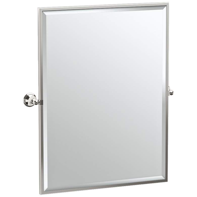 Image 1 Gatco Laurel Polished Nickel 28 3/4 inch x 32 1/2 inch Wall Mirror