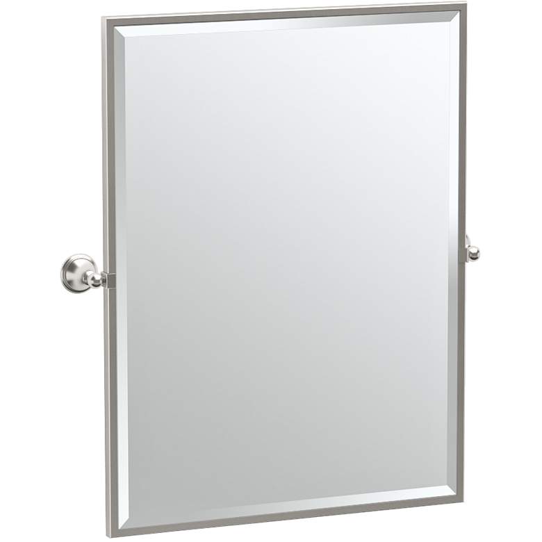 Image 1 Gatco Laurel Satin Nickel 28 1/4 inch x 32 1/2 inch Vanity Mirror