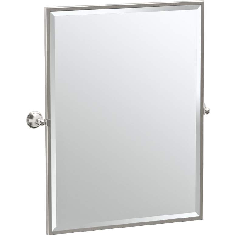 Image 1 Gatco Laurel Satin Nickel 28 1/4" x 32 1/2" Vanity Mirror