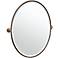 Gatco Marina Bronze 28 3/4" x 33" Oval Vanity Mirror