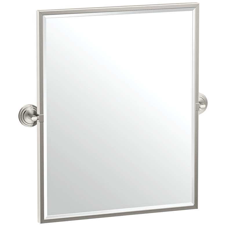 Image 1 Gatco Marina Satin Nickel 24 1/4 inch x 25 inch Framed Wall Mirror