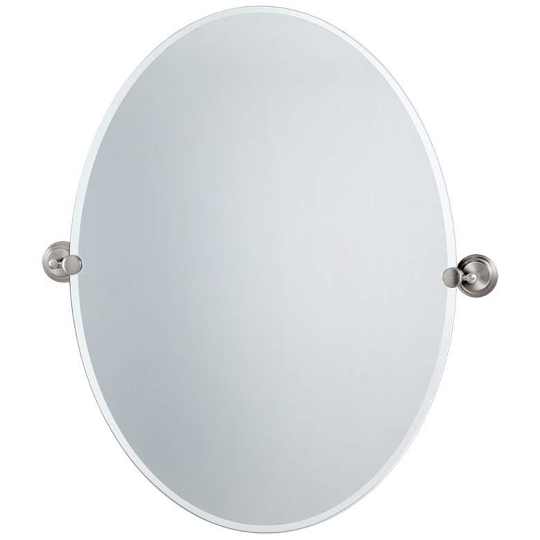 Image 1 Gatco Marina Satin Nickel 28 1/2 inch x 32 inch Tilt Wall Mirror
