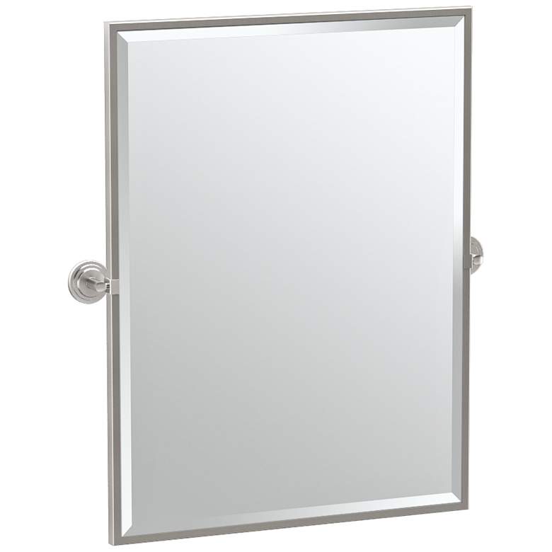 Image 1 Gatco Marina Satin Nickel 28 1/4 inch x 32 1/2 inch Wall Mirror