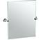 Gatco Max Chrome 23 1/2" x 24" Rectangular Vanity Mirror