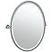 Gatco Max Chrome 24" x 27 1/2" Oval Wall Mirror