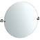 Gatco Max Chrome 28" x 25" Large Round Vanity Mirror