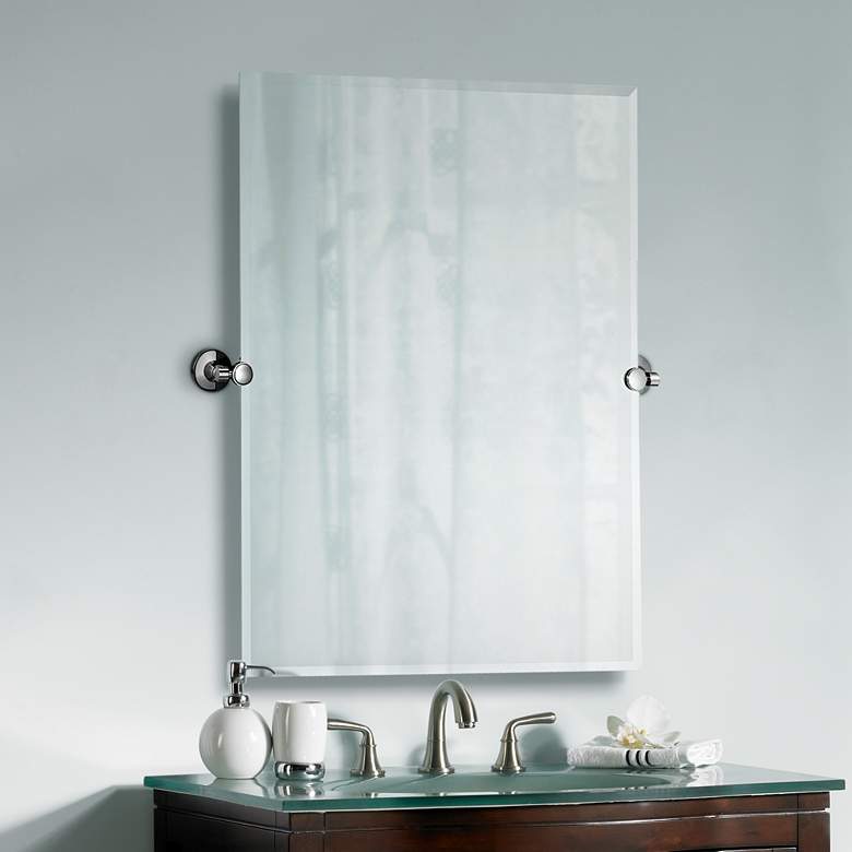 Image 1 Gatco Max Polished Chrome 27 3/4" x 31 1/2" Wall Mirror