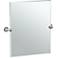 Gatco Max Satin Nickel 23 1/2" x 24" Rectangular Wall Mirror