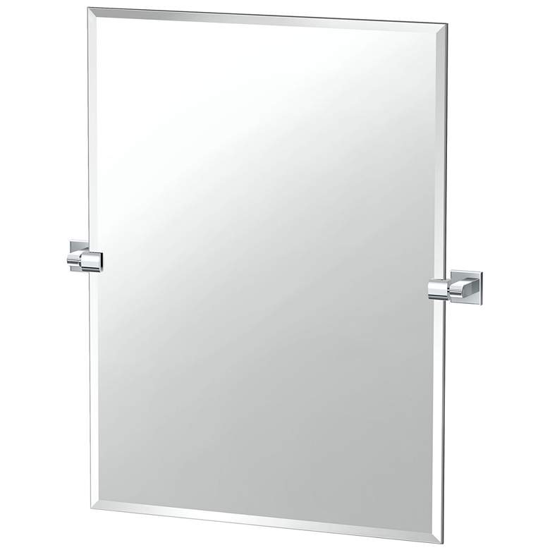 Image 1 Gatco Mode 31.5"H Frameless Rectangular Mirror, Chrome