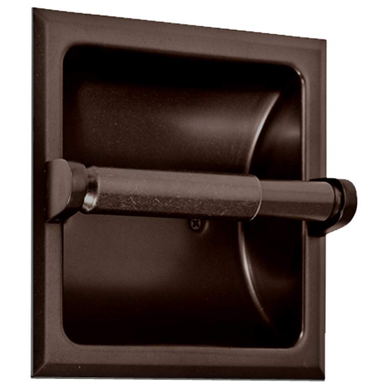 Image 1 Gatco Premier Bronze 6 1/4 inchW Recessed Tissue Holder