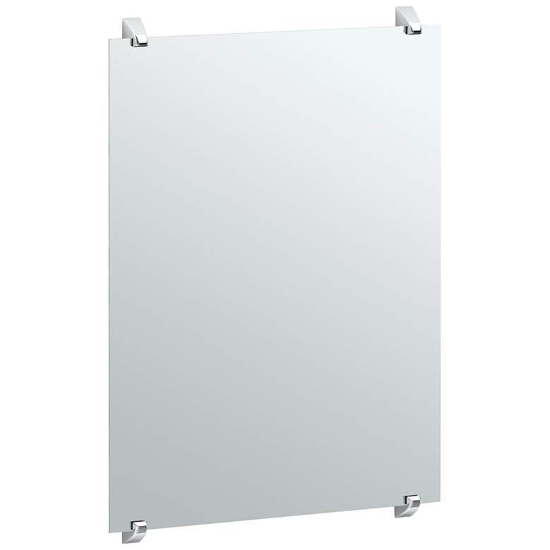 Image 1 Gatco Quantra Fixed Mount Chrome 22 inch x 32 1/4 inch Wall Mirror