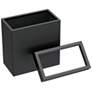 3_Gatco Rectangle Wastebasket 11.875", Matte Black more views