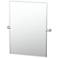 Gatco Reveal 31.5"H Frameless Rectangle Mirror, Chrome