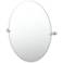 Gatco Reveal 32"H Frameless Oval Mirror, Chrome