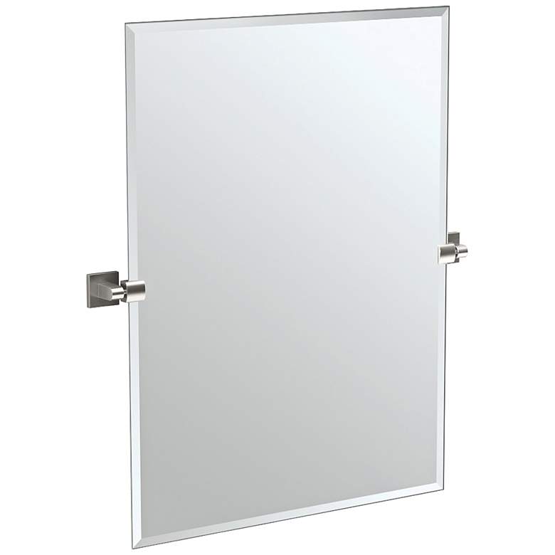 Image 1 Gatco Satin Nickel 27 1/2" x 31 1/2" Wall Mirror