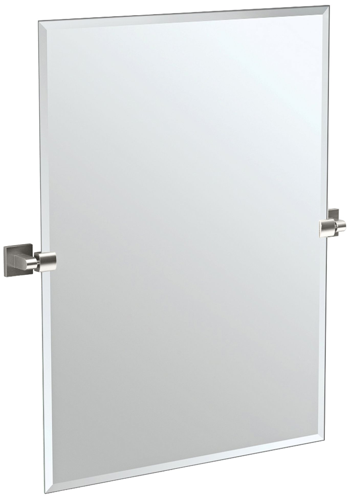 Gatco Satin Nickel 27 1/2" X 31 1/2" Wall Mirror - #4T966 | Lamps Plus