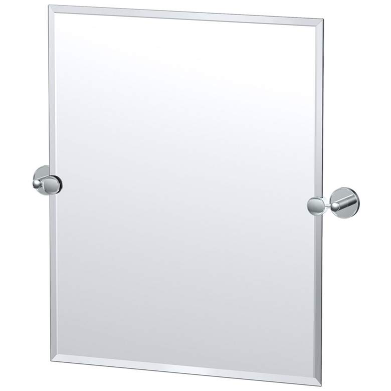 Image 1 Gatco Sky 24"H Frameless Rectangle Mirror, Chrome