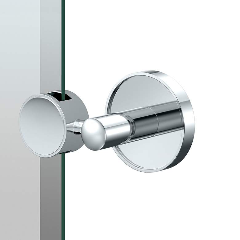 Image 2 Gatco Sky 26.5"H Frameless Oval Mirror, Chrome more views