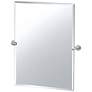 Gatco Sky 31.5"H Frameless Rectangle Mirror, Chrome