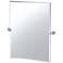 Gatco Sky 31.5"H Frameless Rectangle Mirror, Chrome