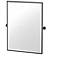 Gatco Sky 32.5"H Framed Rectangle Mirror, Matte Black