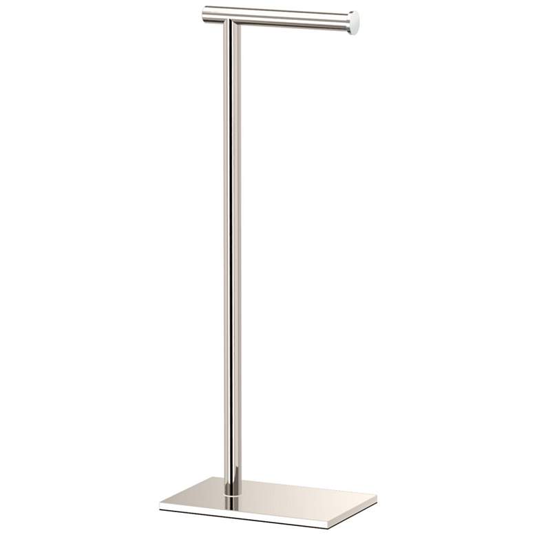 Image 1 Gatco Square Freestanding Toilet Paper Holder, Polished Nickel