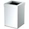 Gatco Square Wastebasket 11.875", Chrome