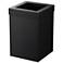 Gatco Square Wastebasket 11.875", Matte Black