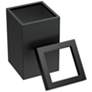 3_Gatco Square Wastebasket 11.875", Matte Black more views