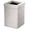Gatco Square Wastebasket 11.875", Satin Nickel