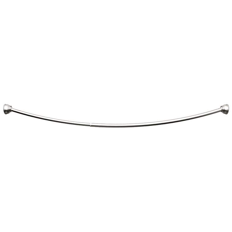 Image 1 Gatco Stayton Satin Nickel Adjustable Curved Shower Rod