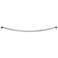 Gatco Stayton Satin Nickel Adjustable Curved Shower Rod