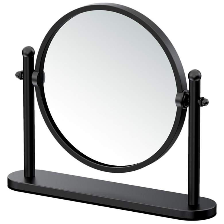Image 1 Gatco Table Mirror, Matte Black